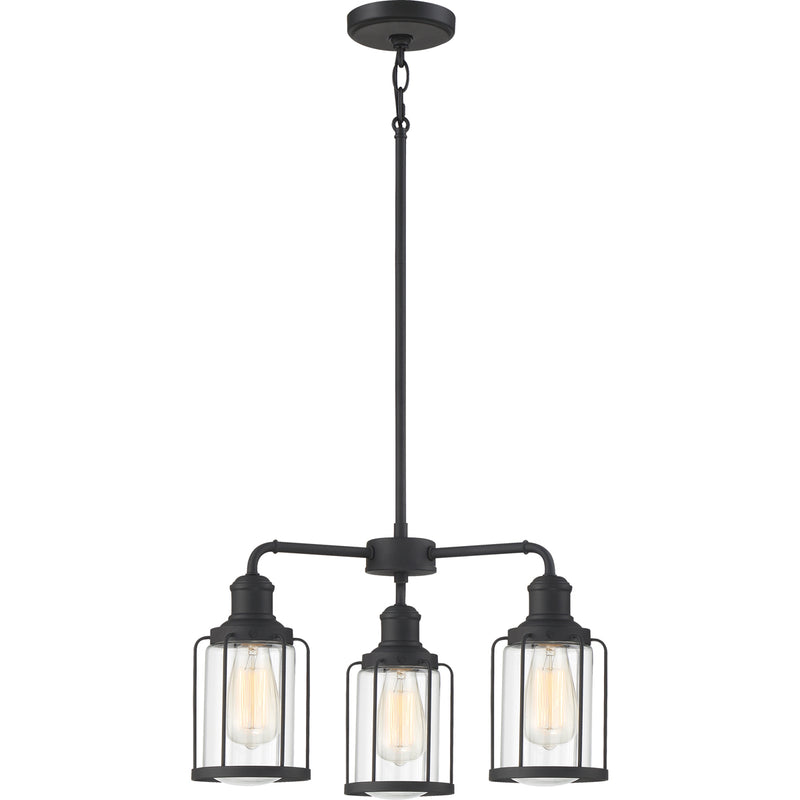 Ludlow 3-Light Chandelier in Earth Black