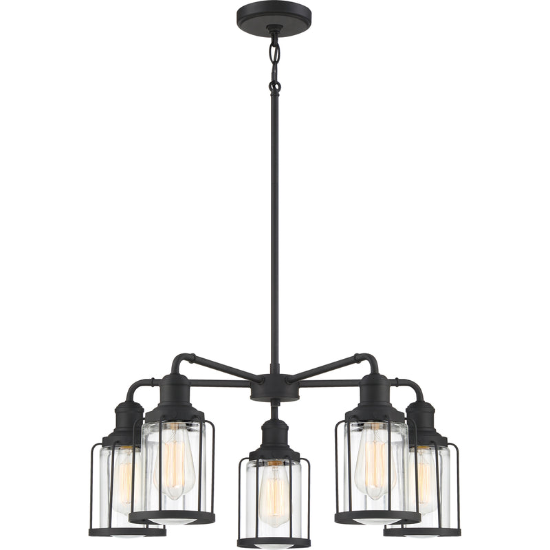 Ludlow 5-Light Chandelier in Earth Black