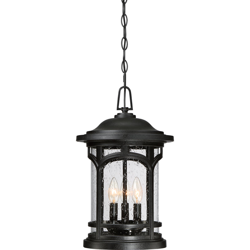 Marblehead 3-Light Outdoor Lantern in Mystic Black