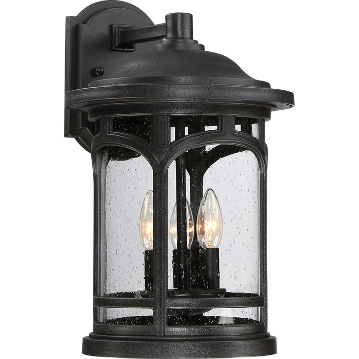 Marblehead 3-Light Outdoor Lantern in Mystic Black