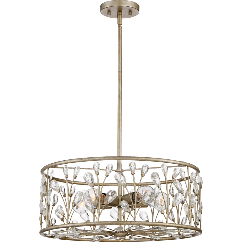 Meadow Lane 5-Light Pendant in Vintage Gold