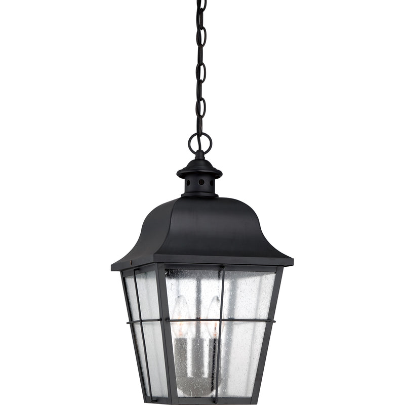 Millhouse 3-Light Outdoor Lantern in Mystic Black