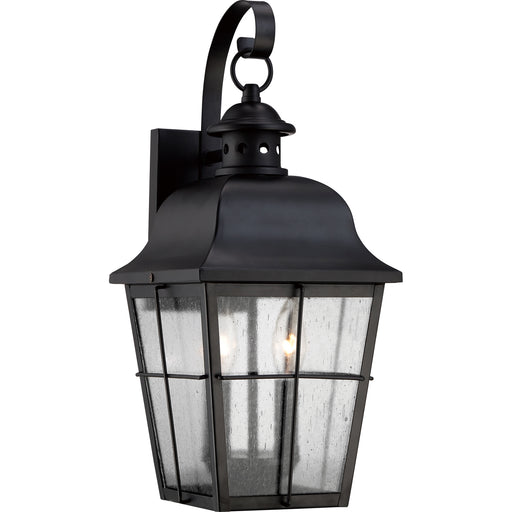 Millhouse 2-Light Outdoor Lantern in Mystic Black
