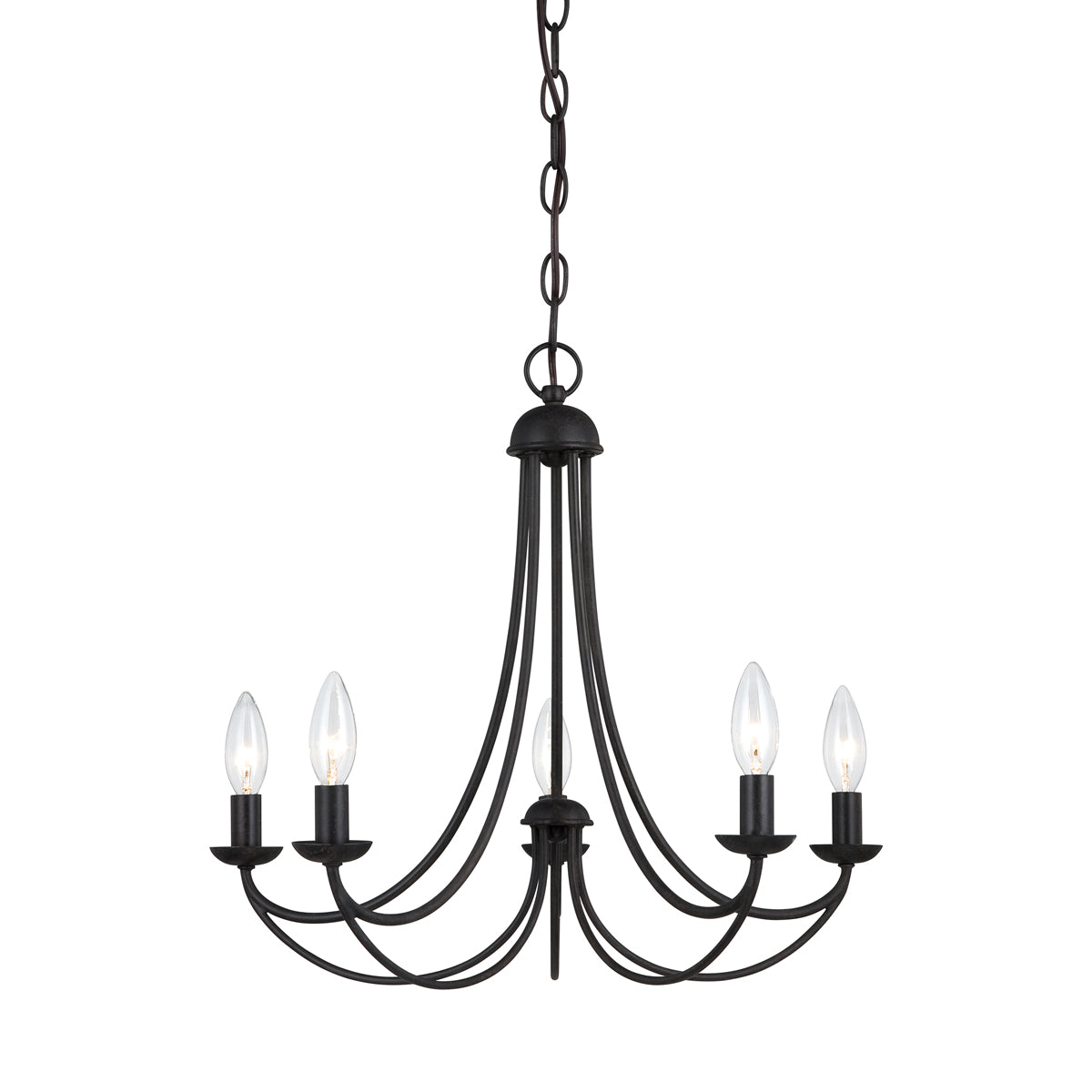 Mirren 5-Light Chandelier in Imperial Bronze