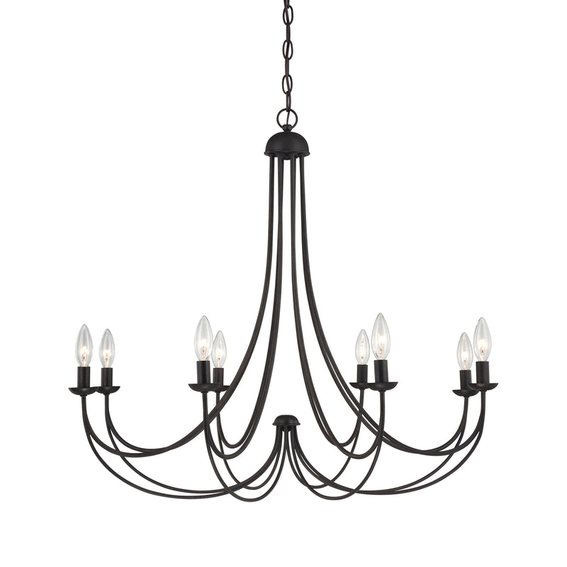Mirren 8-Light Chandelier in Imperial Bronze