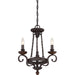 Noble 3-Light Chandelier in Rustic Black