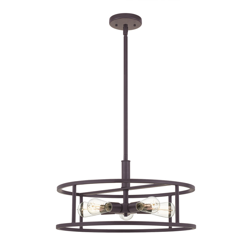 New Harbor 5-Light Pendant in Western Bronze