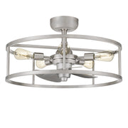 New Harbor 5-Light Fandelier in Brushed Nickel
