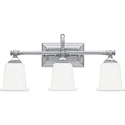 Nicholas 3-Light Bath Vanity in Polished Chrome