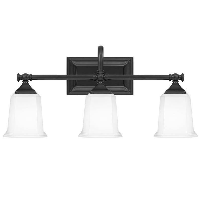 Nicholas 3-Light Bath Vanity in Earth Black