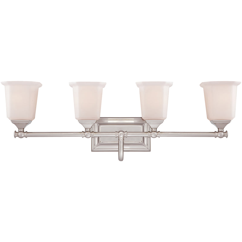 Nicholas 4-Light Bath Vanity in Brushed Nickel