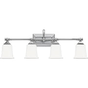 Nicholas 4-Light Bath Vanity in Polished Chrome