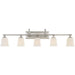 Nicholas 5-Light Bath Vanity in Brushed Nickel