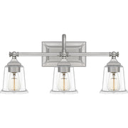 Nicholas 3-Light Bath Vanity in Brushed Nickel