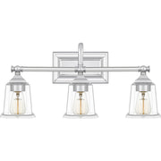 Nicholas 3-Light Bath Vanity in Polished Chrome