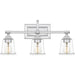 Nicholas 3-Light Bath Vanity in Polished Chrome