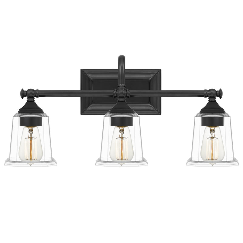 Nicholas 3-Light Bath Vanity in Earth Black