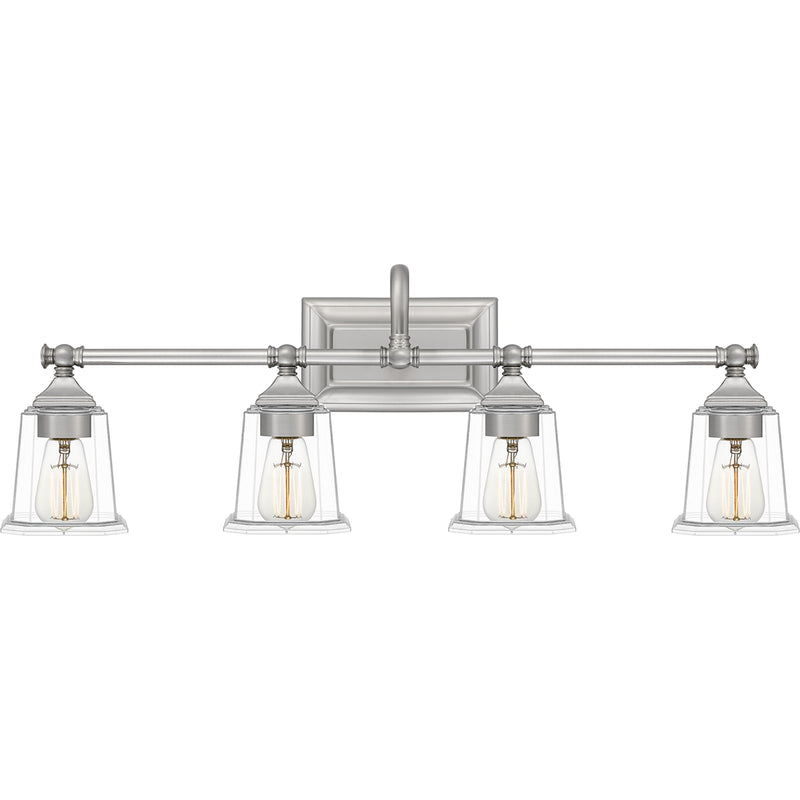 Nicholas 4-Light Bath Vanity in Brushed Nickel