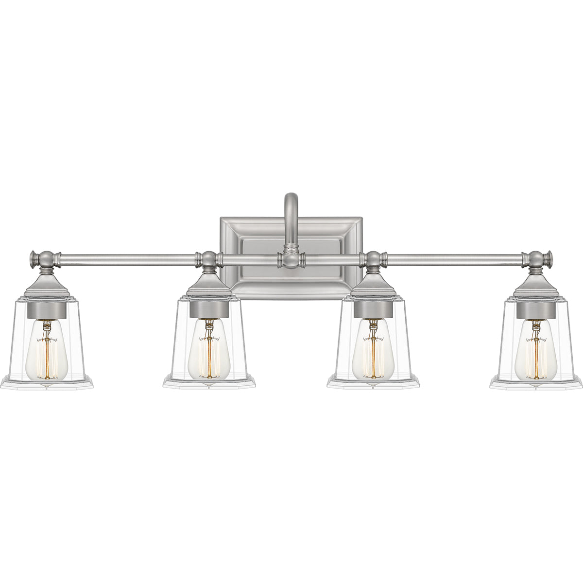Nicholas 4-Light Bath Vanity in Brushed Nickel