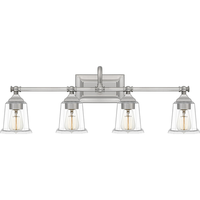 Nicholas 4-Light Bath Vanity in Brushed Nickel
