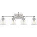 Nicholas 4-Light Bath Vanity in Brushed Nickel