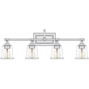 Nicholas 4-Light Bath Vanity in Polished Chrome