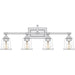 Nicholas 4-Light Bath Vanity in Polished Chrome