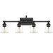 Nicholas 4-Light Bath Vanity in Earth Black