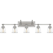Nicholas 5-Light Bath Vanity in Brushed Nickel