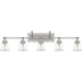Nicholas 5-Light Bath Vanity in Brushed Nickel