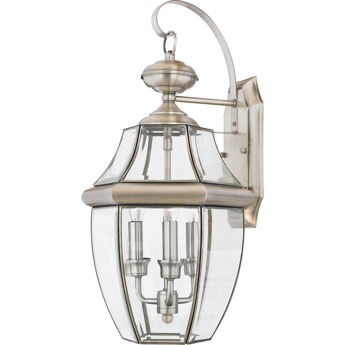 Newbury 3-Light Outdoor Lantern in Pewter