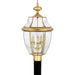 Newbury 3-Light Outdoor Lantern in Polished Brass