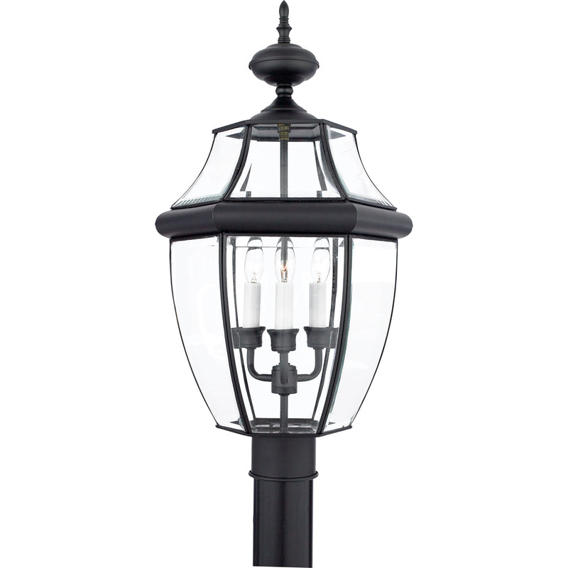 Newbury 3-Light Outdoor Lantern in Mystic Black