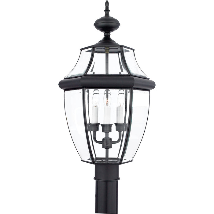 Newbury 3-Light Outdoor Lantern in Mystic Black