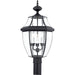 Newbury 3-Light Outdoor Lantern in Mystic Black