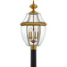 Newbury 4-Light Outdoor Lantern in Antique Brass
