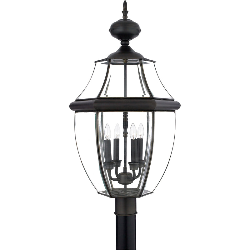 Newbury 4-Light Outdoor Lantern in Medici Bronze