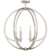 Orion 6-Light Semi-Flush Mount in Brushed Nickel