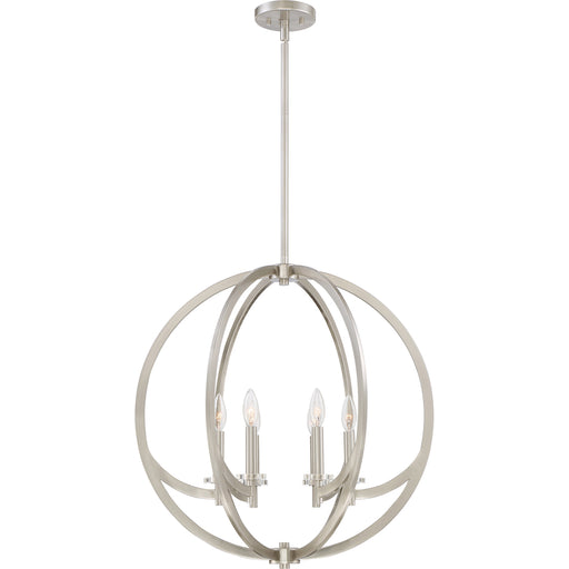 Orion 6-Light Pendant in Brushed Nickel