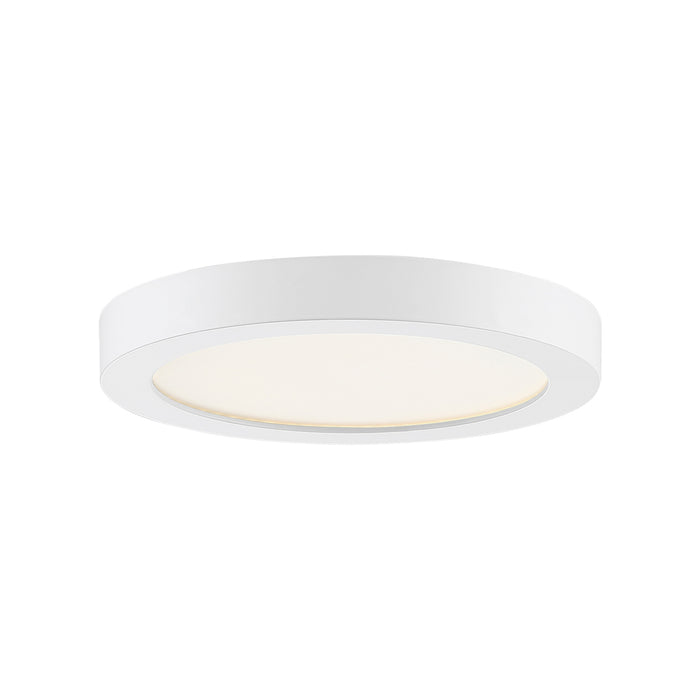 Outskirts LED Flush Mount in White Lustre