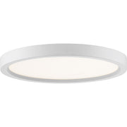 Outskirts LED Flush Mount in White Lustre