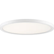 Outskirts LED Flush Mount in White Lustre