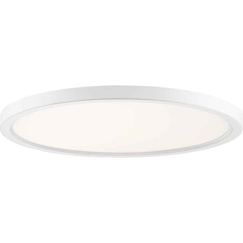 Outskirts LED Flush Mount in White Lustre