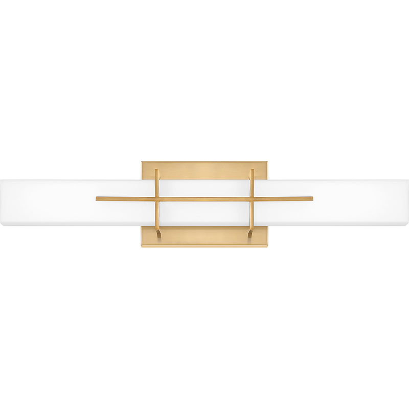 Gemini LED Bath Vanity in Aged Brass