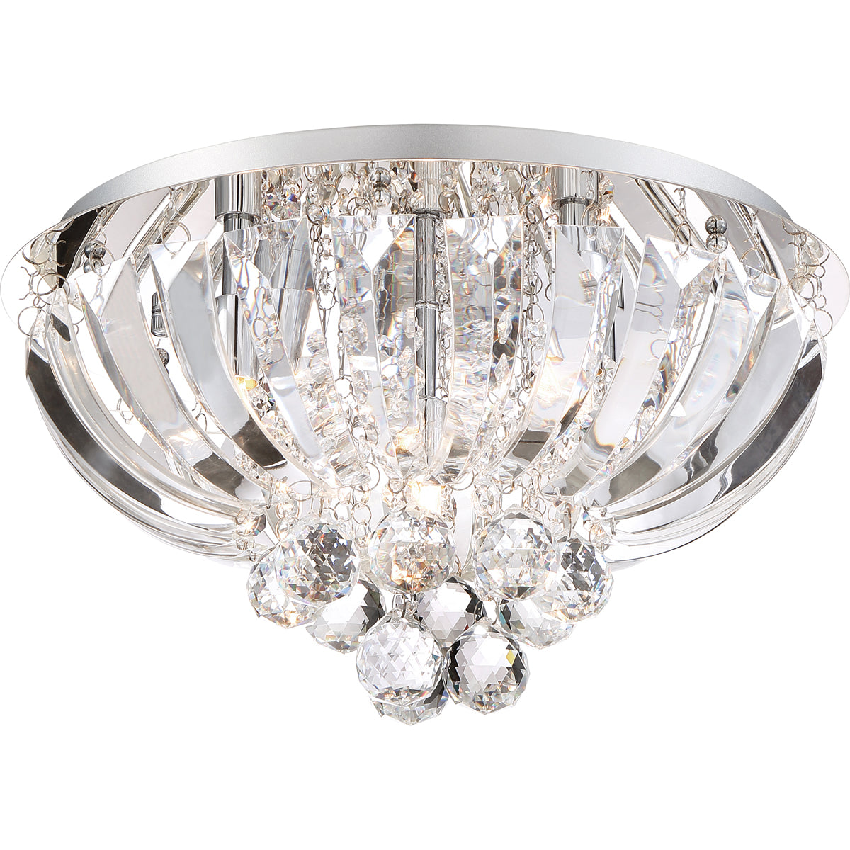 Glisten 5-Light Flush Mount in Polished Chrome
