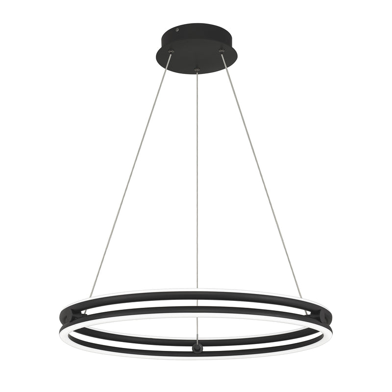 Graves LED Pendant in Matte Black