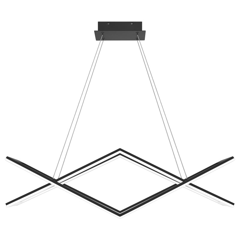 Newman LED Island Light in Matte Black