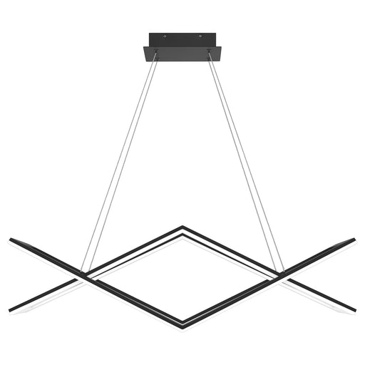 Newman LED Island Light in Matte Black