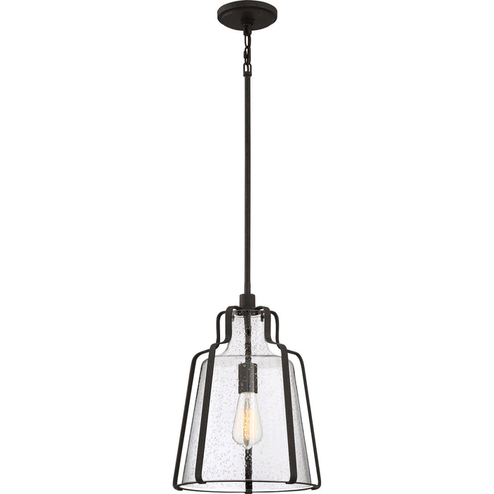 Haverford 1-Light Pendant in Rustic Black