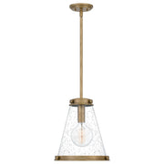 Bristol 1-Light Mini Pendant in Weathered Brass